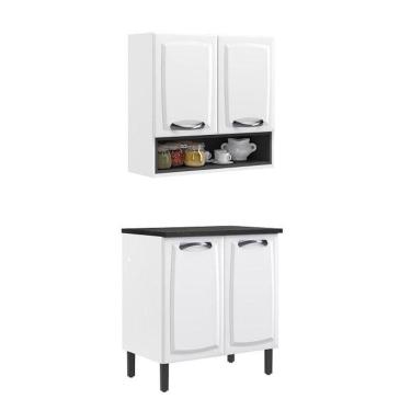 Imagem de Paneleiro Itatiaia Em Aço Branco Portas Nicho