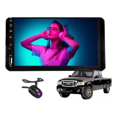 Imagem de Kit Central Multimídia Universal Mp5 2 Din Bt Espelha Ranger
