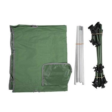 Imagem de Liga de alumínio ao ar livre Ultralight portátil dobrável cama de cama de barraca para acampamento de praia amamentando meio -dia Break Oxford Ploth Aluminium liga 186x61x13cm