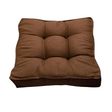Imagem de Almofada Futon 45x45 Assento Turco Colorido Cores Decoraçao Design Shelter(Jeans Chocolate)
