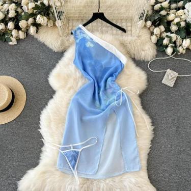 Imagem de Body de Renda Cinza Sexy - Sem Alças, Mangas e Costas - Lingerie Femin