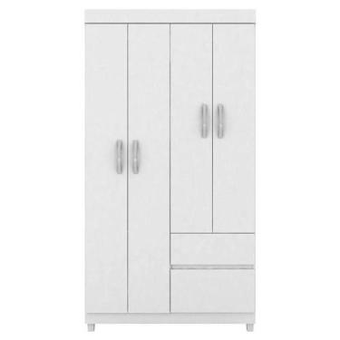 Imagem de Guarda Roupa Infantil Lotus Branco  Demóbile, Branco e Rosa