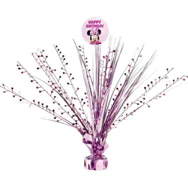 Imagem de Spray Plastic Centerpiece - 18" | 1 Pc., Minnie Mouse Forever, Pink