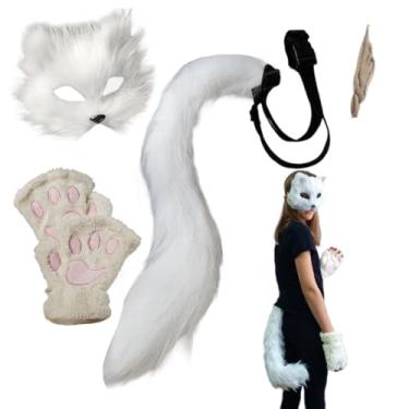 Imagem de Kit de Máscara Animal - Conjunto De Fantasia De Máscara Animal - Fantasia para Cosplay Acessórios de Halloween Adereços Fotográficos para Homens e Mulheres Festa