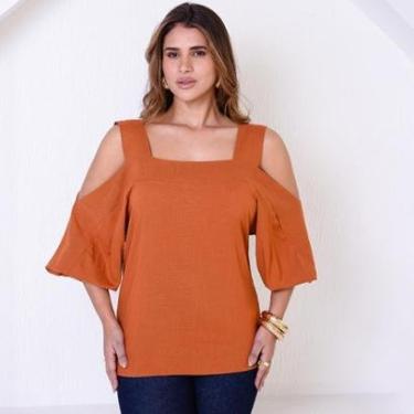 Imagem de Blusa Ombro Vazado BBonnie Serena Terra-Feminino