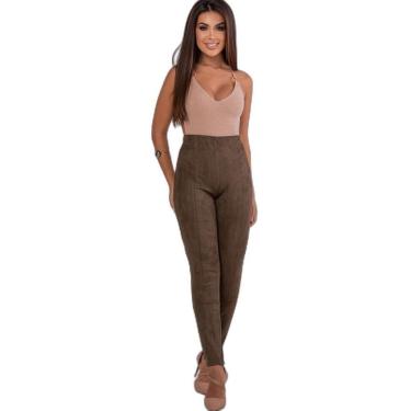 Imagem de CALÇA EM CARMUÇA FEMININA 90338 M VERDE MILITAR UNICA-Feminino