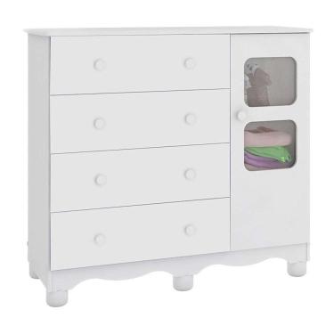 Imagem de Cômoda Infantil Uli New 1 Porta e 4 Gavetas - Móveis Peroba