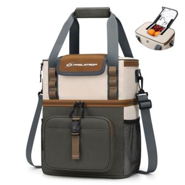 Imagem de Maelstrom Lancheira para mulheres, lancheira masculina com isolamento de 20 L, à prova de vazamento, bolsa térmica macia com tampa flip top de acesso rápido para trabalho, praia, viagem, acampamento