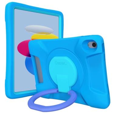 Imagem de UZBL Capa infantil Cushy para iPad 2025 11ª geração A16 e 10ª geração 2022 10,9 polegadas - protetor de tela integrado e suporte (pacote com 10)