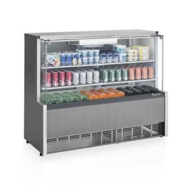 Imagem de Vitrine Refrigerada Gelopar Ar Forçado 1,40 m Inox 220V GPFA-140R