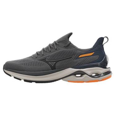 Imagem de Tênis de Corrida Mizuno Wave Mirai 7 Masculino, Cinza, 39