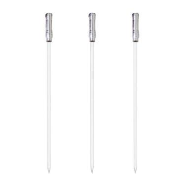 Imagem de Kit 03 Pçs Espeto Alumínio Simples Chato Estreito Aperitivos e Petisco