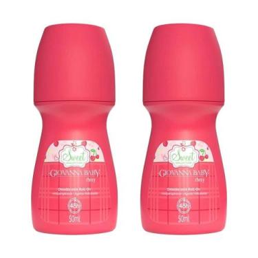 Imagem de Desodorante Giovanna Baby Roll-On Cherry - Embalagem com 2 Unidades