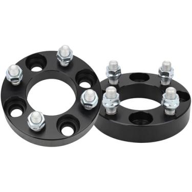 Imagem de Haruma Espaçadores de roda 4 x 4 para carro EZ Go Club, espaçador de roda ATV com furo de cubo de 2,5 cm 66 mm com pinos de 1/5.1 cm x 20 peças 2 peças acessórios de carro de carrinho de golfe 4 x