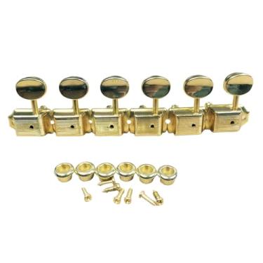 Imagem de Esquirla 6x tarraxas para guitarra elétrica, afinadores com virolas, parafusos, botões, tarraxas para faça você mesmo