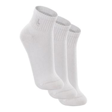 Imagem de Meia Lupo Kit 6 Pares Masculino Cano Médio Algodão Básica 03223, Branc