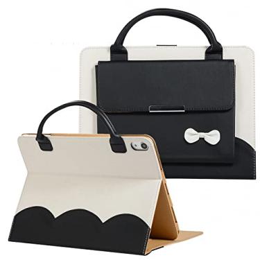 Imagem de Capa de mão para iPad mini série de 7,9 polegadas (Mini 1/2/3/4/5 geração), Techcircle lindo bolso com laço [fecho magnético], carteira com suporte duplo de couro PU, hibernar/despertar automático