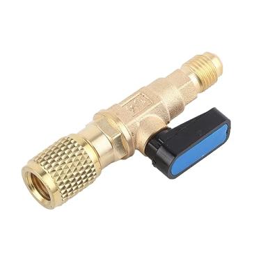 Imagem de AYNEFY Outras Peças do Aparelho Doméstico Válvula de Bronze Adaptador de Válvula de Refrigeração CA 0,5in Reposição Universal Mangueira Líquida Ajuste Baixo Conector de Mangueira de Perda para Ar