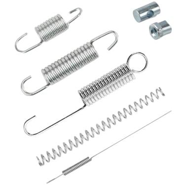 Imagem de Mola de suporte de motocicleta, conjunto de mola de suporte lateral universal, molas de substituição para motocicleta bicicleta mini scooter elétrica (prata B)