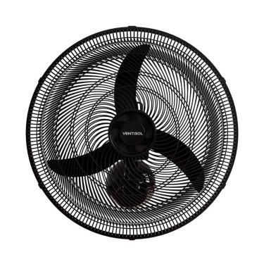 Imagem de Ventilador de Parede Oscilante 50cm em Plástico Ventisol New Preto 127V