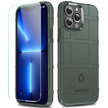 Imagem de Capa para iPhone 13 Pro Max, capa protetora tática tática de TPU resistente à prova de quedas de 2,4 m compatível com 13 Pro Max (6,7 polegadas) - Floresta Boreal