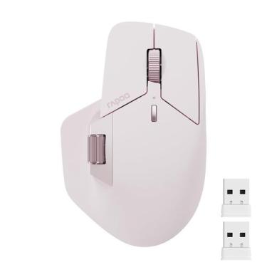 Imagem de Mouse sem fio Rapoo MT760 Bluetooth 5.0 2,4 GHz 4K DPI rosa