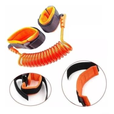 Imagem de Pulseira de Segurança Infantil Anti-Perda Ajustável (Laranja)
