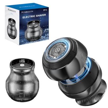 Imagem de KOMINGDON Barbeador Elétrico À Prova D'Água Para Homens Carecas, Recarregável E Sem Fio, Barbear A Seco Úmido Com Tela De Led Carregamento Tipo C