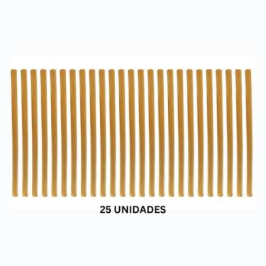 Imagem de Kit 25 Canudos de Bambu Reutilizáveis Compostagem Sustentável - can.u.