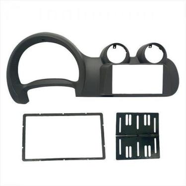 Imagem de Moldura 2 Din Uno Vivace 2010 à 2016, Fiorino G3 2014 à 2021 - Grafite