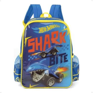 Imagem de Mochila De Costa Infantil Hotwheels Shark Monster Luxcel