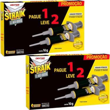 Imagem de 4 Straik Gel Mata Elimina Baratas Isca Eficaz Seringa 10g - DEXTER LAT