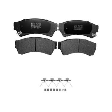 Imagem de PM Auto Pastilhas de freio dianteiras de substituição para Ford Fusion 2006-2012, Lincoln MKZ 2007-2012, Lincoln Zephyr 2006-2013, Mazda 6 2006-2011, Mercury Milan 2006-2011, conjunto de 4 pastilhas