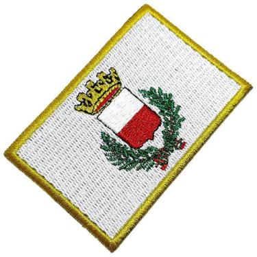 Imagem de Bandeira Cidade de Lucca Itália Patch Bordada Termo Adesivo - BR44
