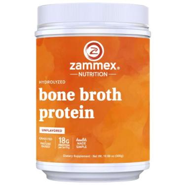 Imagem de Proteína de caldo de osso em pó Zammex 100% carne bovina alimentada co