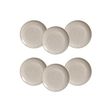 Imagem de Conjunto de Pratos Rasos Porto Brasil Coup Hotellatte Off White 26,5cm - 6 Peças