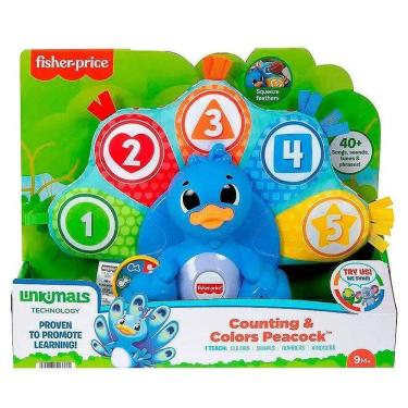 Imagem de Fisher-Price Pavão Penas Coloridas Linkimals - Mattel HNN77