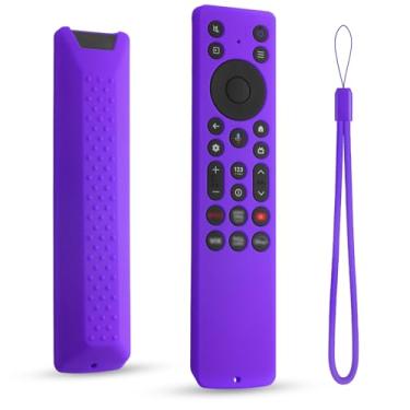 Imagem de DUOLAXMENG Capa protetora de silicone para TCL RC923A FMB1, RC813A FMB1, capa remota para TCL 2025 QM6K QM7K TV (roxa)