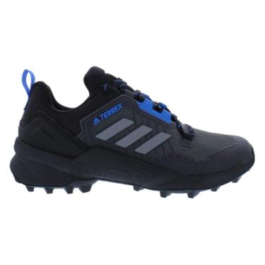 Imagem de adidas Tênis de corrida masculino Terrex Swift R3 GTX Trail Runners, Core Black/Grey Three/Blue Rush - preto, 39