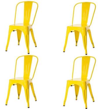 Imagem de Kit 4 Cadeiras ANM6671F Tolix Iron Titan Anima Office Ferro Pintura Ep
