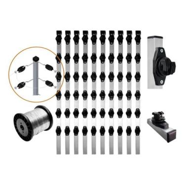 Imagem de Kit Acessórios para Cerca Elétrica Sem Central Até 55 Metros - Haste I