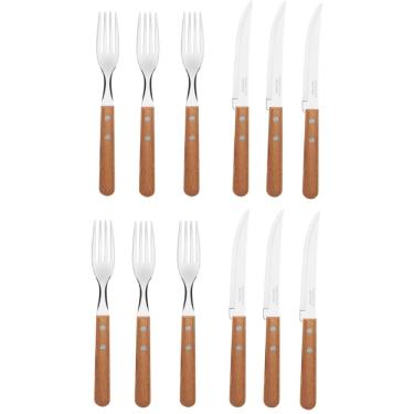 Imagem de Jogo De Talheres Para Churrasco Com 12 Peças - 22399030 - Tramontina