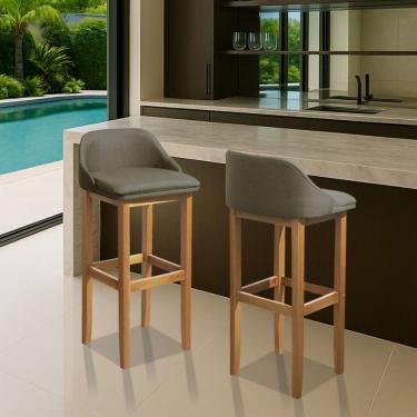 Imagem de Kit 2 Banquetas Realeza Americano Moderno Balcão Cozinha