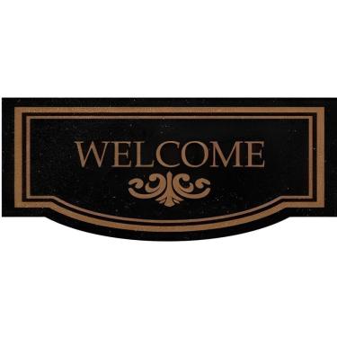 Imagem de Capacho Vinil Formas Welcome Preto 30x70cm - 01viforwe03 - Kapazi