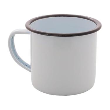 Imagem de Mimo Style Caneca Esmaltada na Cor Branca 360ml, em Ferro Esmaltado. Sirva Chás, Chocolate Quente, Leite, Café e Outras Bebidas Com Todo Charme. Resistente e Durável, Produto é Ideal Para o Dia a Dia