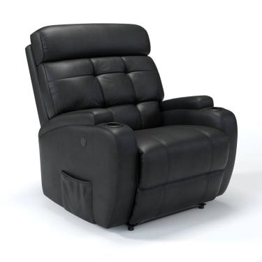 Imagem de Poltrona Do Papai Reclinável Elétrica Com Massagem Em Couro Bovino