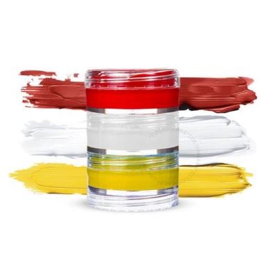 Imagem de Tinta Facial Cremosa 3 Cores Variadas Maquiagem Artística Colormake, V