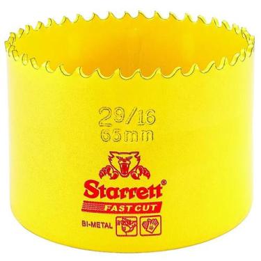Imagem de Serra Copo Bi-Metal 65mm 2.9/16" Fast Cut Starrett FCH0296-G