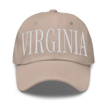 Imagem de Merch Town Boné Virginia bordado Virginia Dad Hat, Pedra, tamanho �nico
