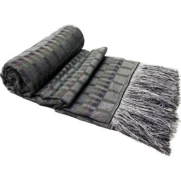 Imagem de Manta Para Sofá Gigante Decorativa Protetora 2,20 X 1,40M (Verde e Marrom)